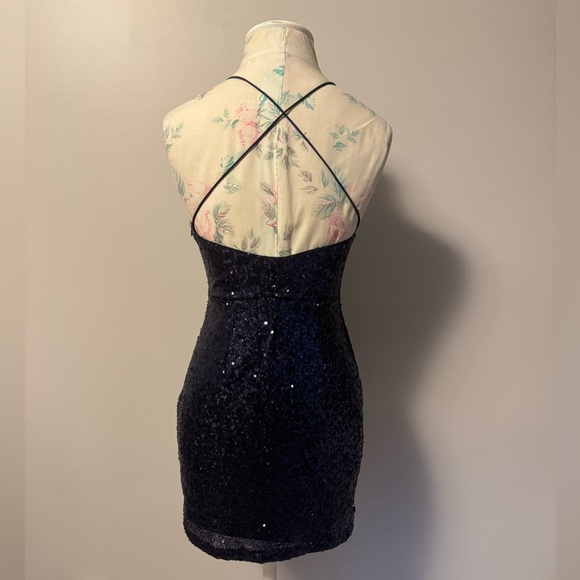 Navy blue sparkly Hello Molly dress - Picture 4 of 5
